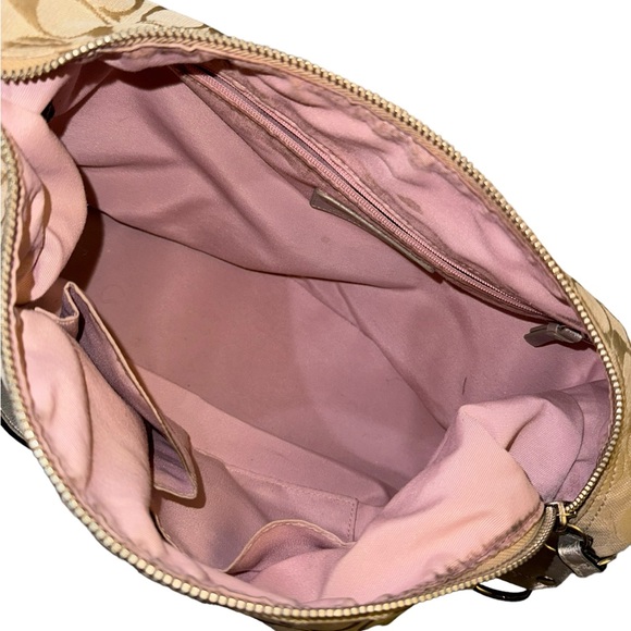 Coach Gallery Signature Hobo Multi Color Stripe F17428 Purse - Picture 6 of 7